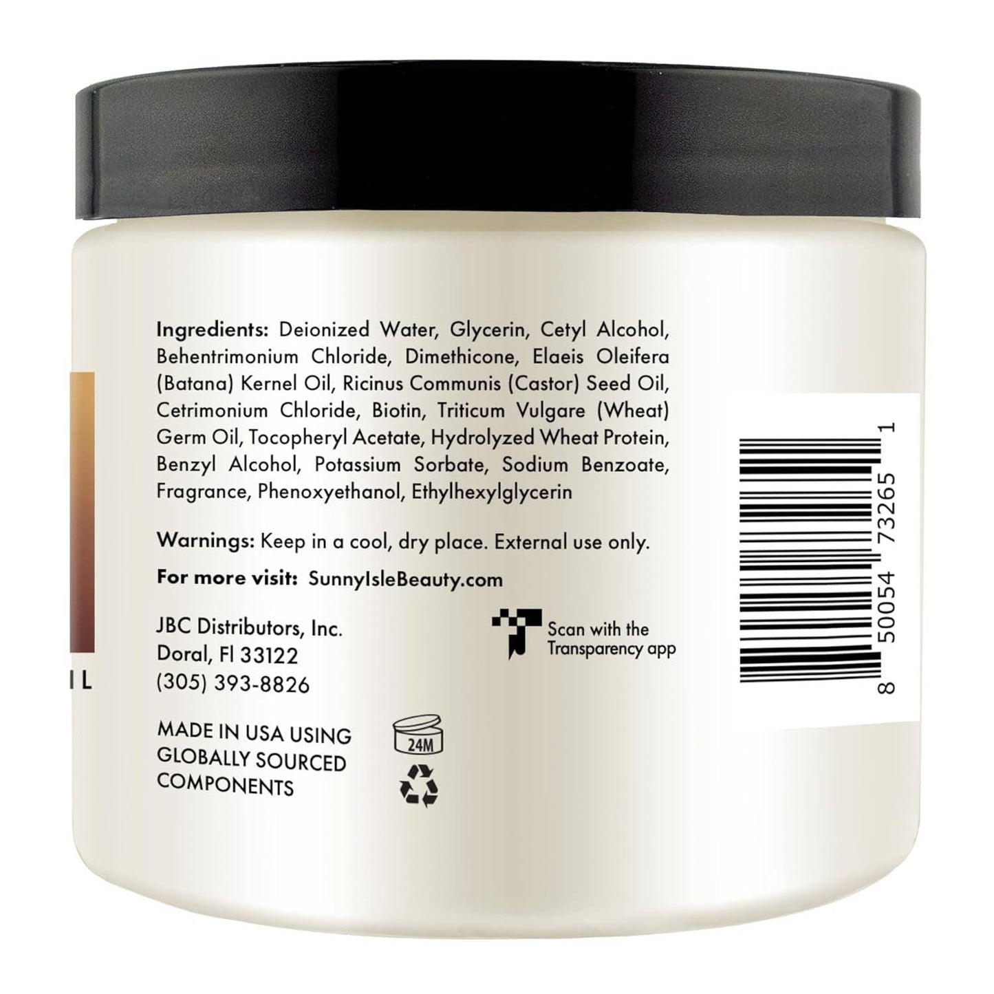 Sunny Isle Batana Anti-Thinning Intensive Repair Masque 16oz